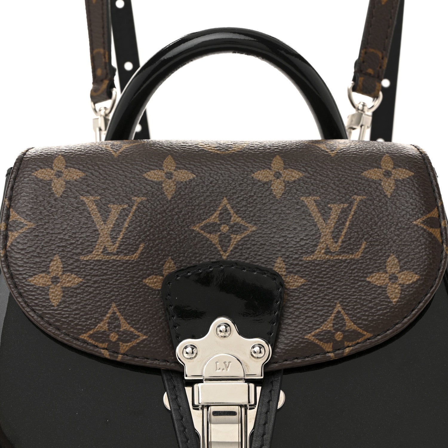 Louis Vuitton Patent Monogram Hot Springs Backpack Black 8 of 10