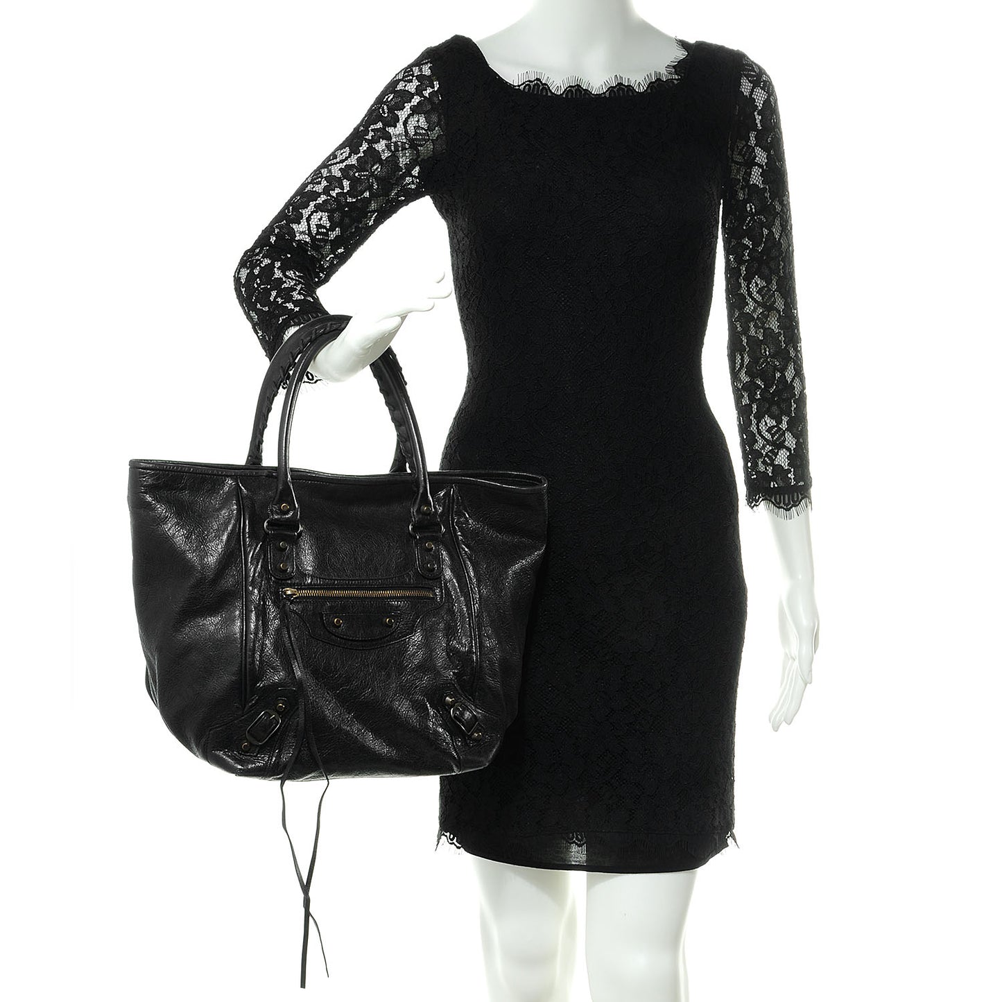 Agneau Large Sunday Tote Black