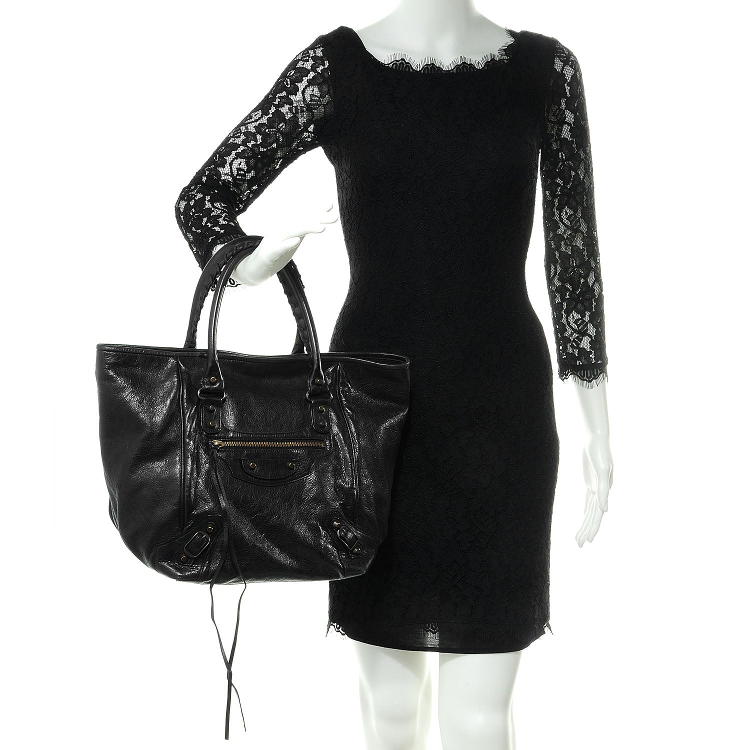 Balenciaga Agneau Large Sunday Tote Black 2 of 10