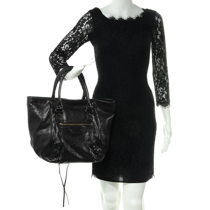 Balenciaga Agneau Large Sunday Tote Black 2 of 10