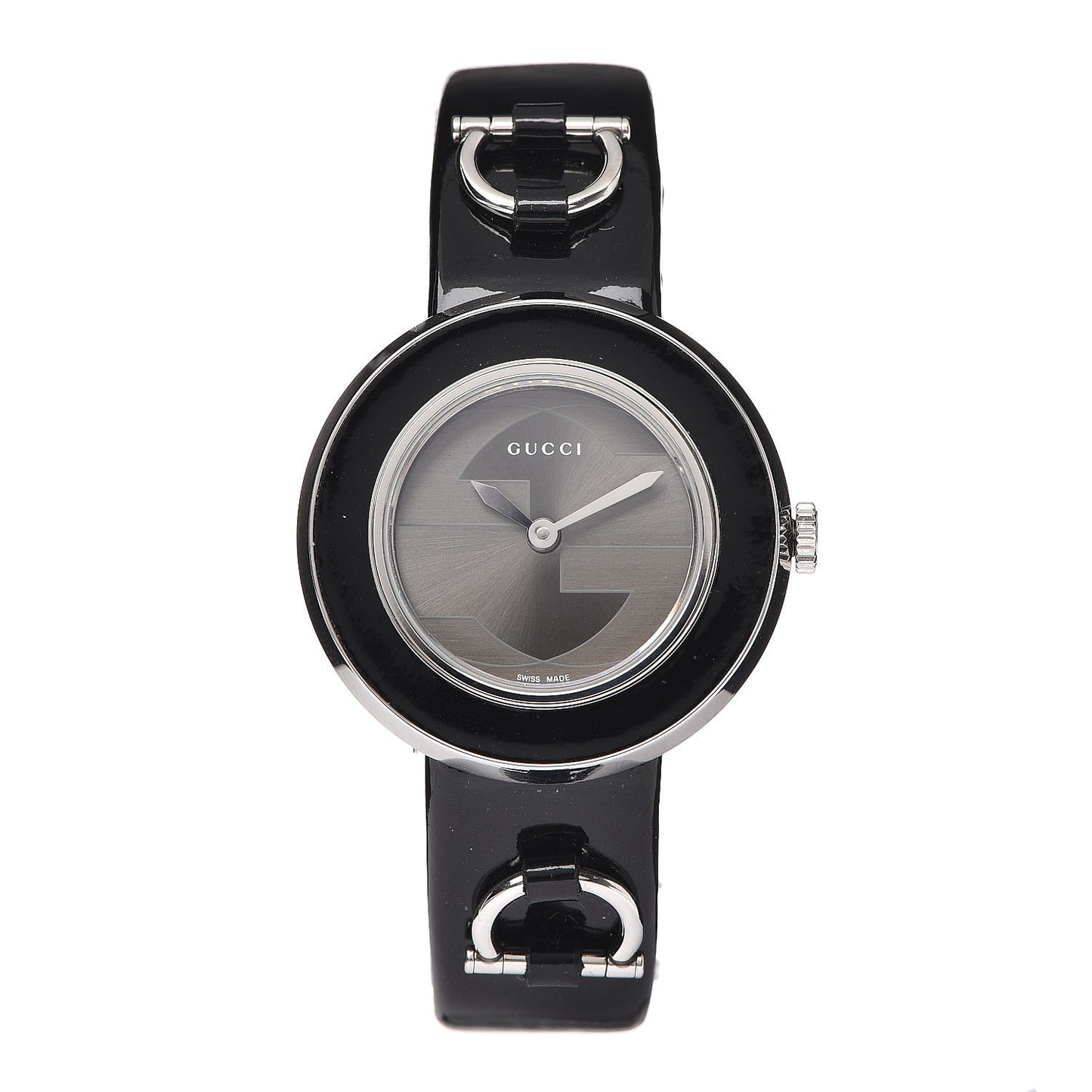Stainless Steel Calfskin 27mm U-Play Quartz Watch Grey