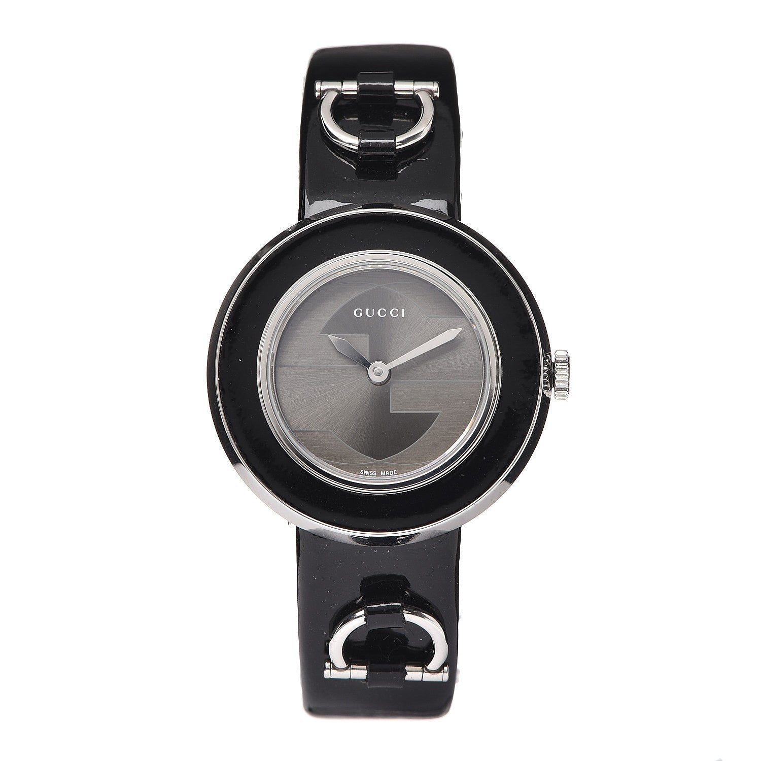 Gucci Stainless Steel Calfskin 27mm U-Play Quartz Watch Grey 1 of 7