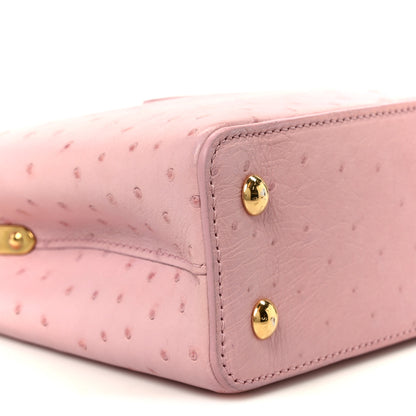 Louis Vuitton Ostrich Capucines Mini Pink 7 of 8