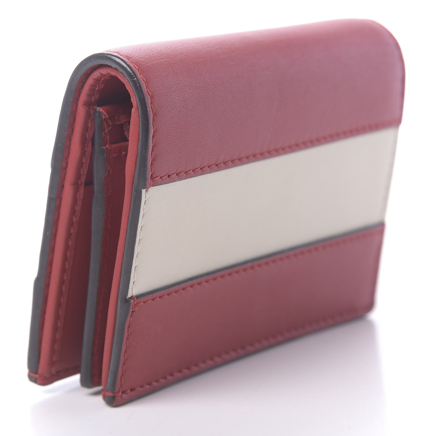 Gucci Calfskin Queen Margaret Card Case Wallet Hibiscus Red Mystic White 3 of 7