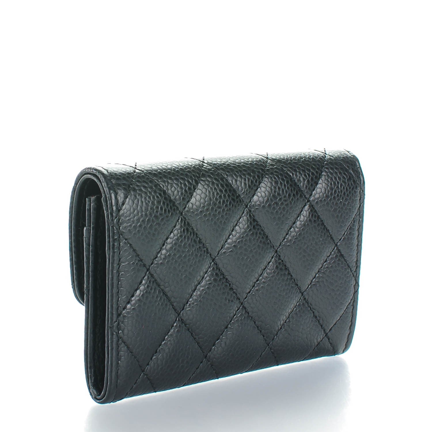 Chanel Caviar Quilted Flap Card Holder Black 3 of 8