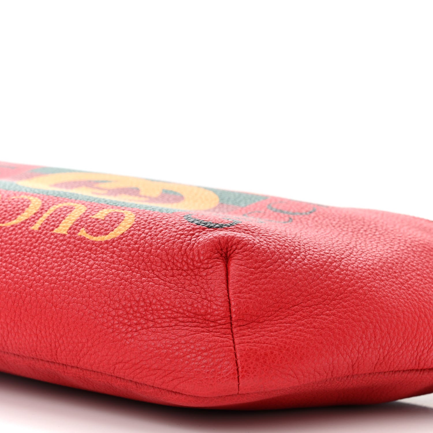 Gucci Grained Calfskin Logo Belt Bag Hibiscus Red 10 of 10