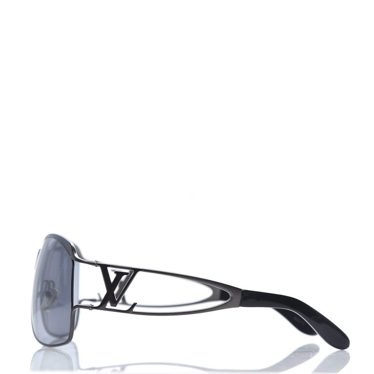 Metal Logo Aviator Sunglasses Z0199U Black