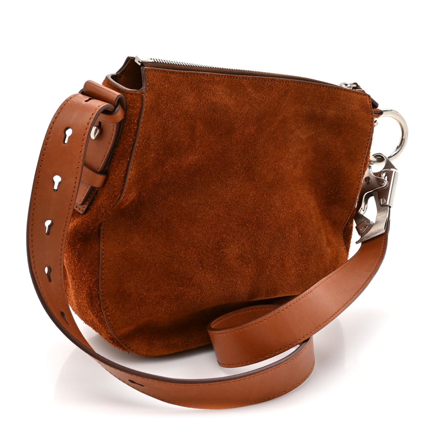 Suede Small Knight Bag Bruciato