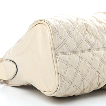 Marc Jacobs Calfskin Quilted Julianne Shoulder Bag Milk 9 of 14