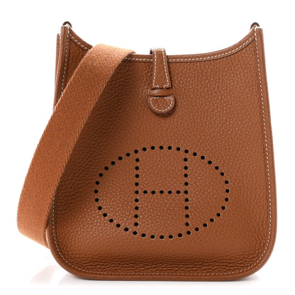 Hermes Taurillon Clemence Evelyne TPM Gold 1 of 11