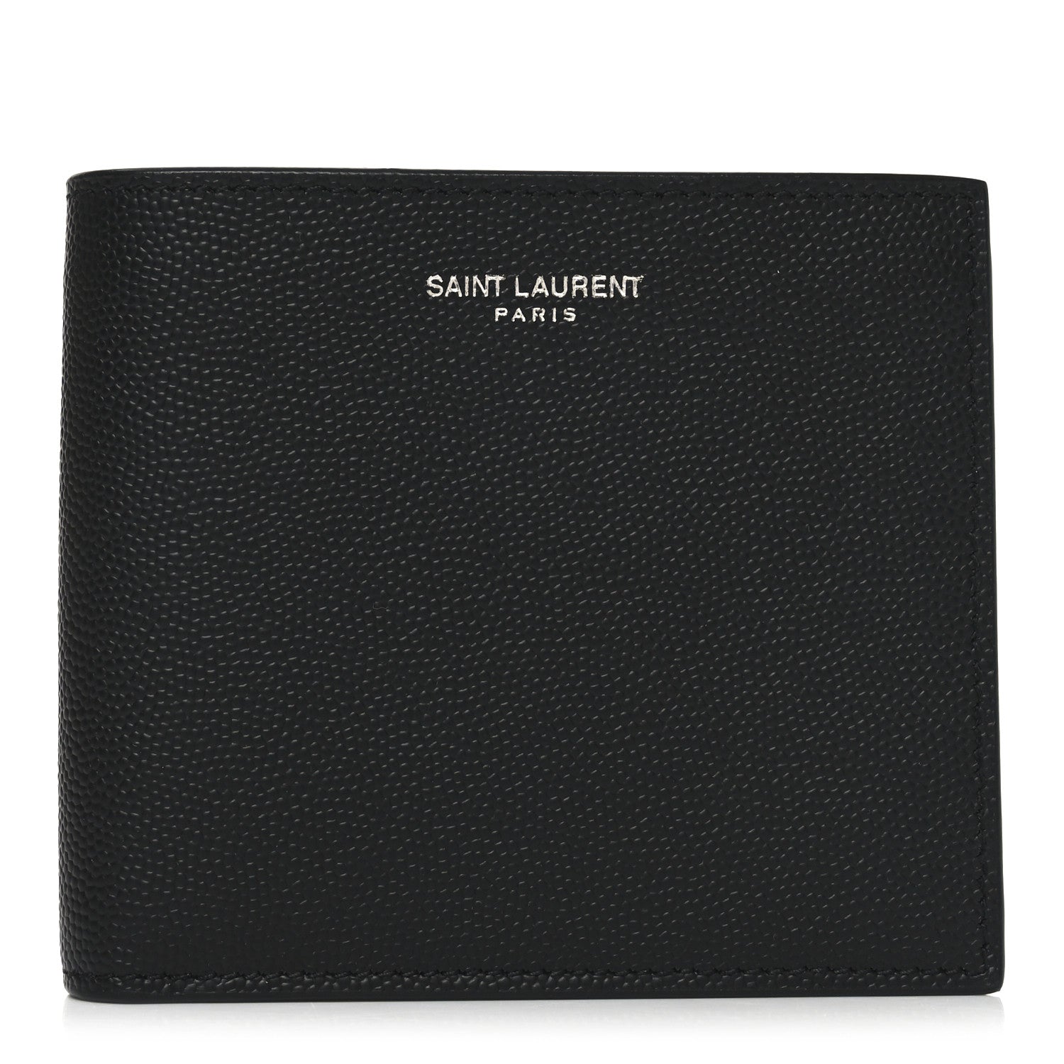Saint Laurent Grain De Poudre Paris East West Wallet Black 1 of 8