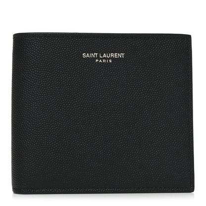 Saint Laurent Grain De Poudre Paris East West Wallet Black 1 of 8