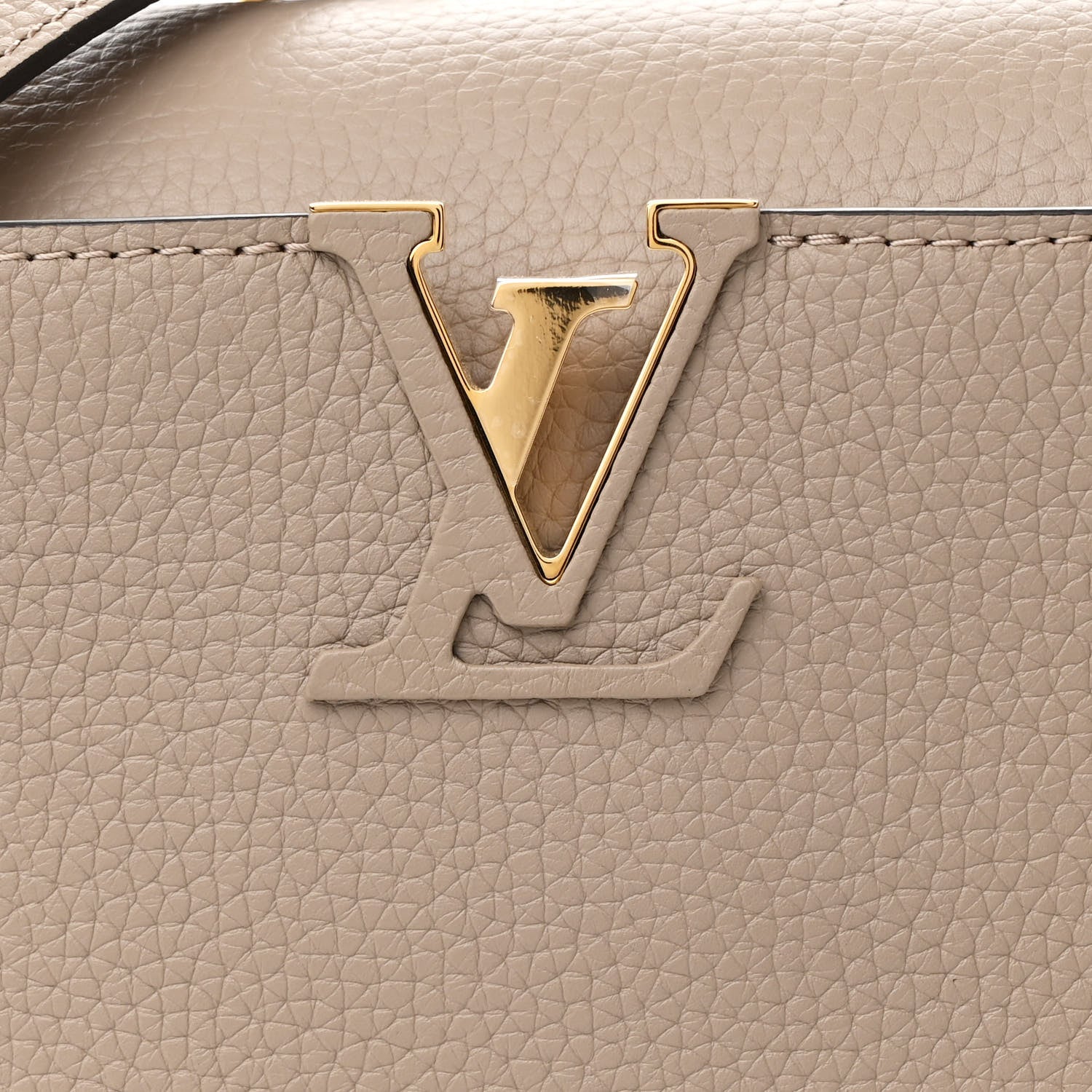 Louis Vuitton Taurillon Capucines BB Galet 8 of 10