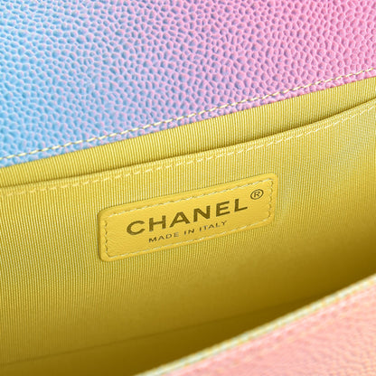 Chanel Caviar Quilted Medium Cuba Rainbow Boy Flap Multicolor 6 of 8