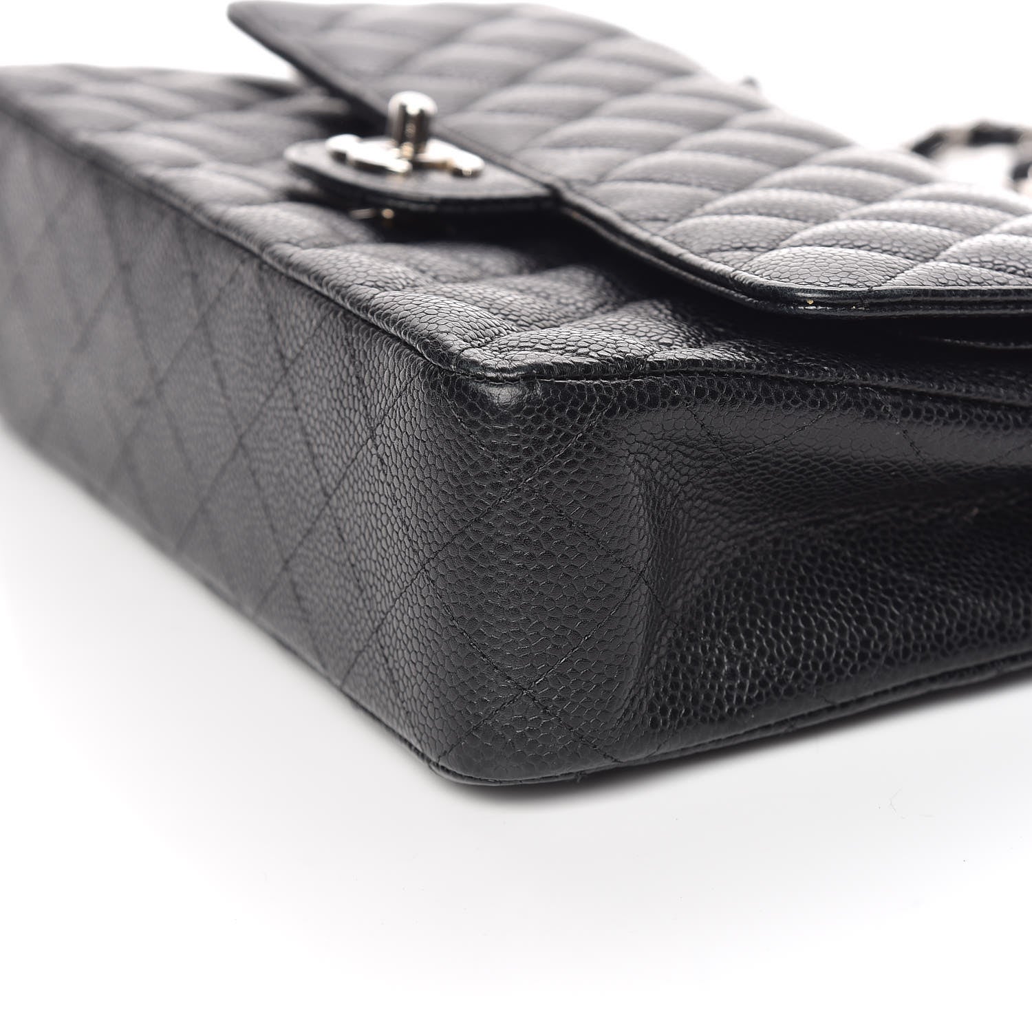 Chanel Caviar Quilted Medium Double Flap Black 9 of 10