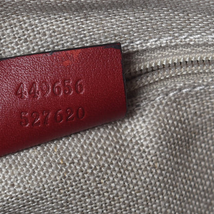 Gucci Soft Microguccissima Small Zippered Satchel Rosso 7 of 7