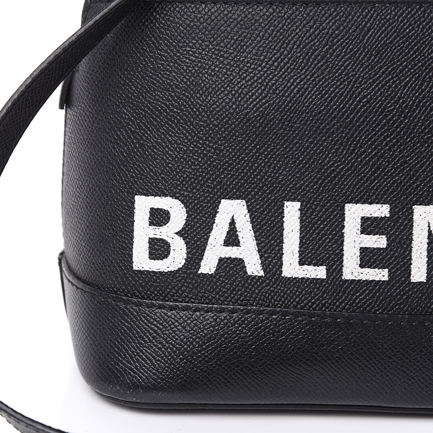 Balenciaga Signature Grained Calfskin Logo S Ville Top Handle Bag Black 9 of 13