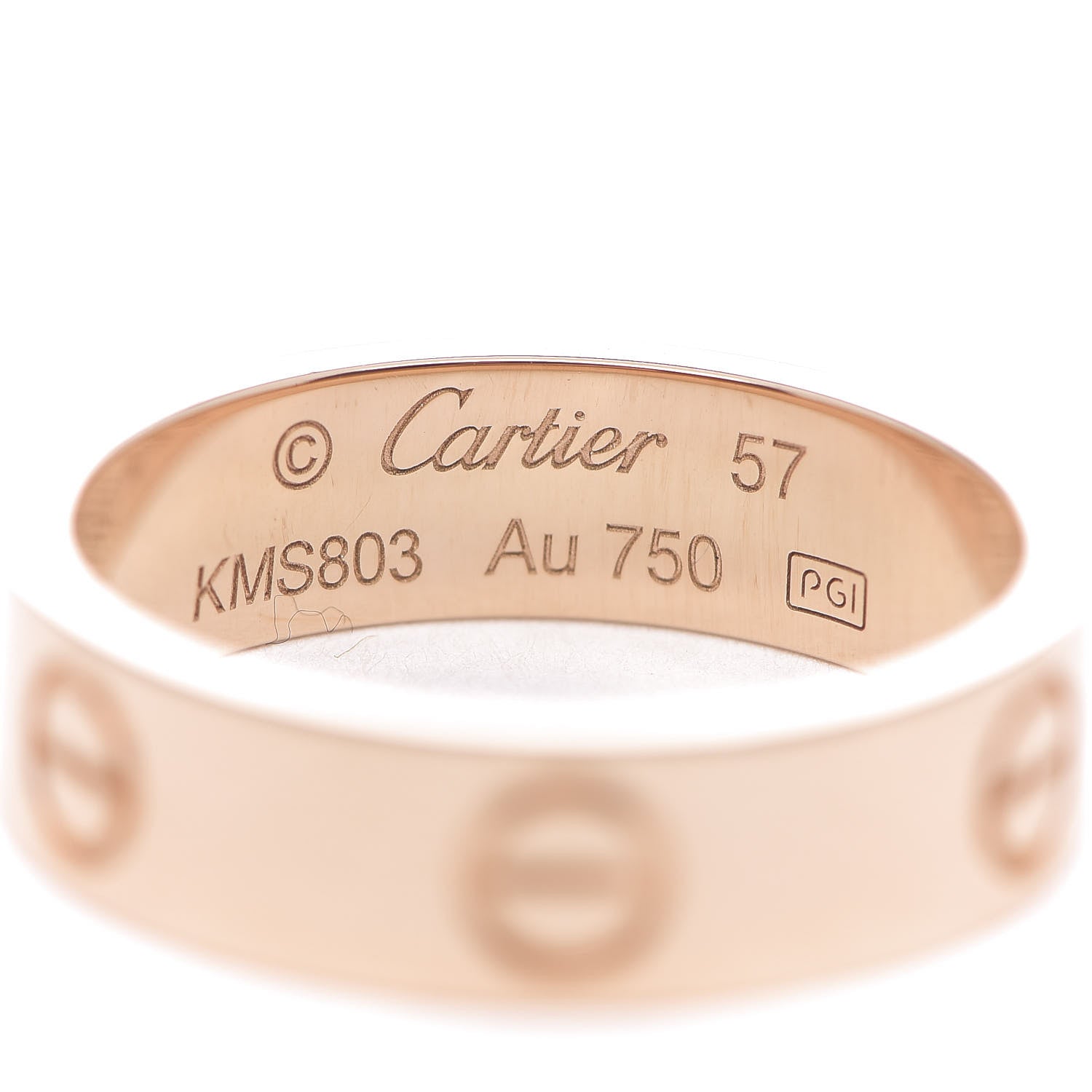 Cartier 18K Pink Gold 5.5mm LOVE Ring 57 8 4 of 5