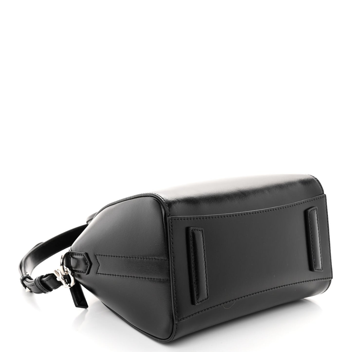Shiny Lord Calfskin Mini Antigona Black