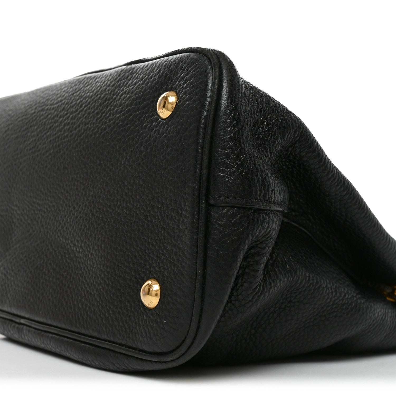 Prada Vitello Phenix Top Handle Bag Black 9 of 9