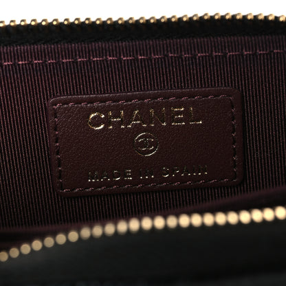 Chanel Caviar Quilted Zip Coin Purse Black 6 of 7