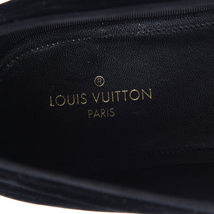 Louis Vuitton Velvet Upside Down Auteuil Slipper 9.5 Black 7 of 15