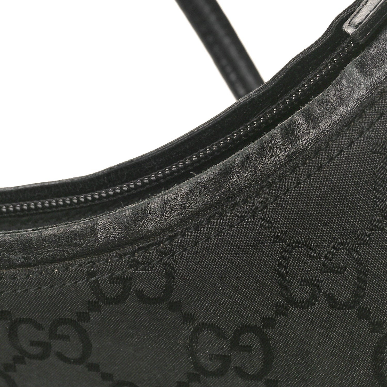 Gucci Monogram GG Clasp Hobo Black 11 of 14