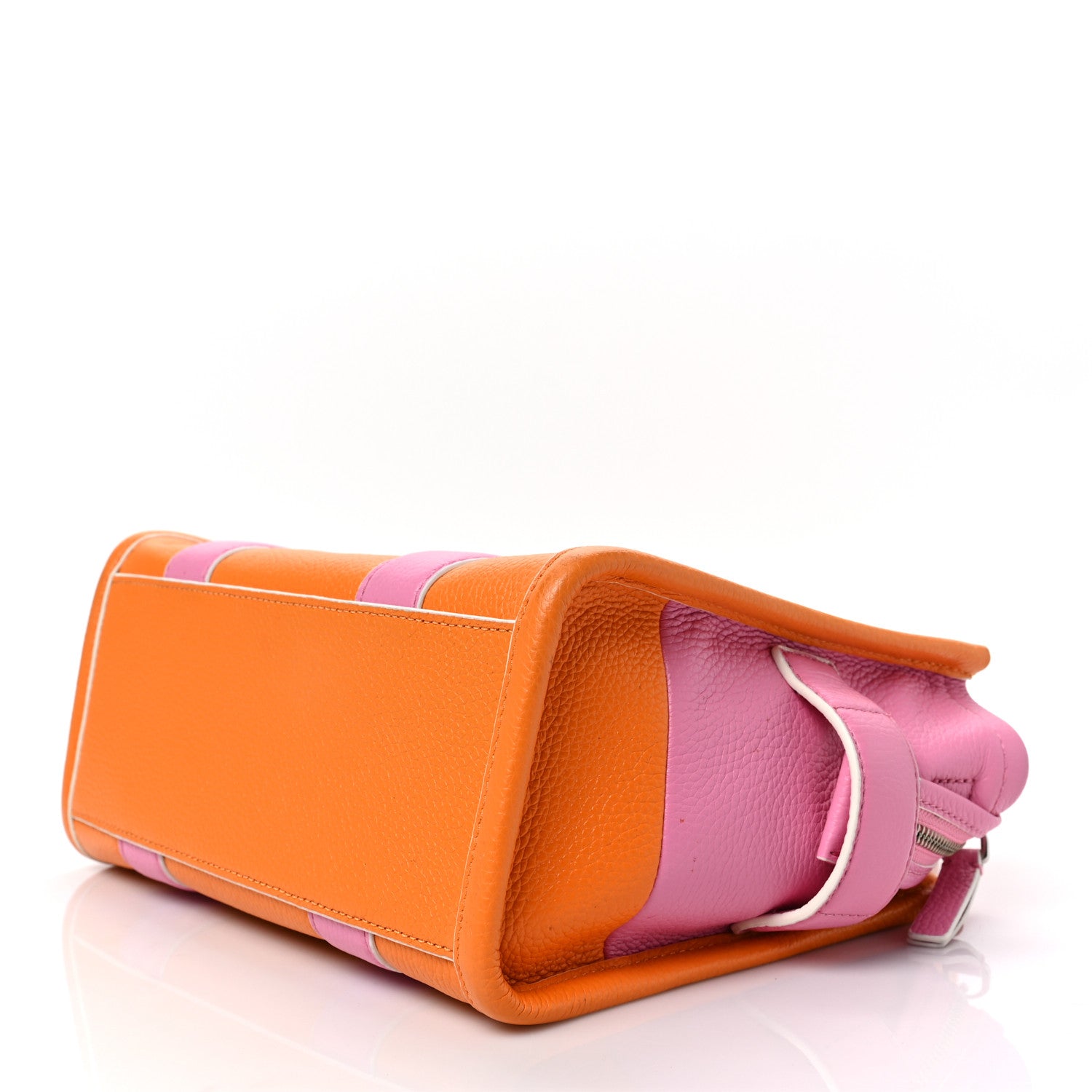 Marc Jacobs Grained Calfskin Small The Tote Bag Pink Orange 8 of 8