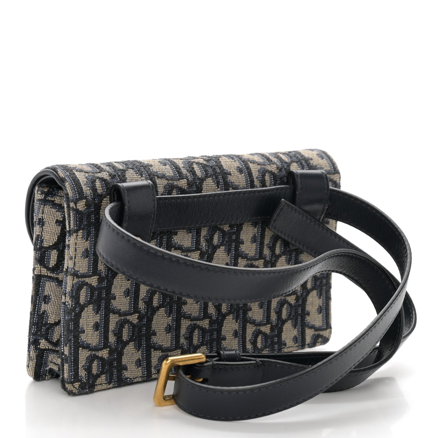 Oblique Saddle Belt Bag Blue