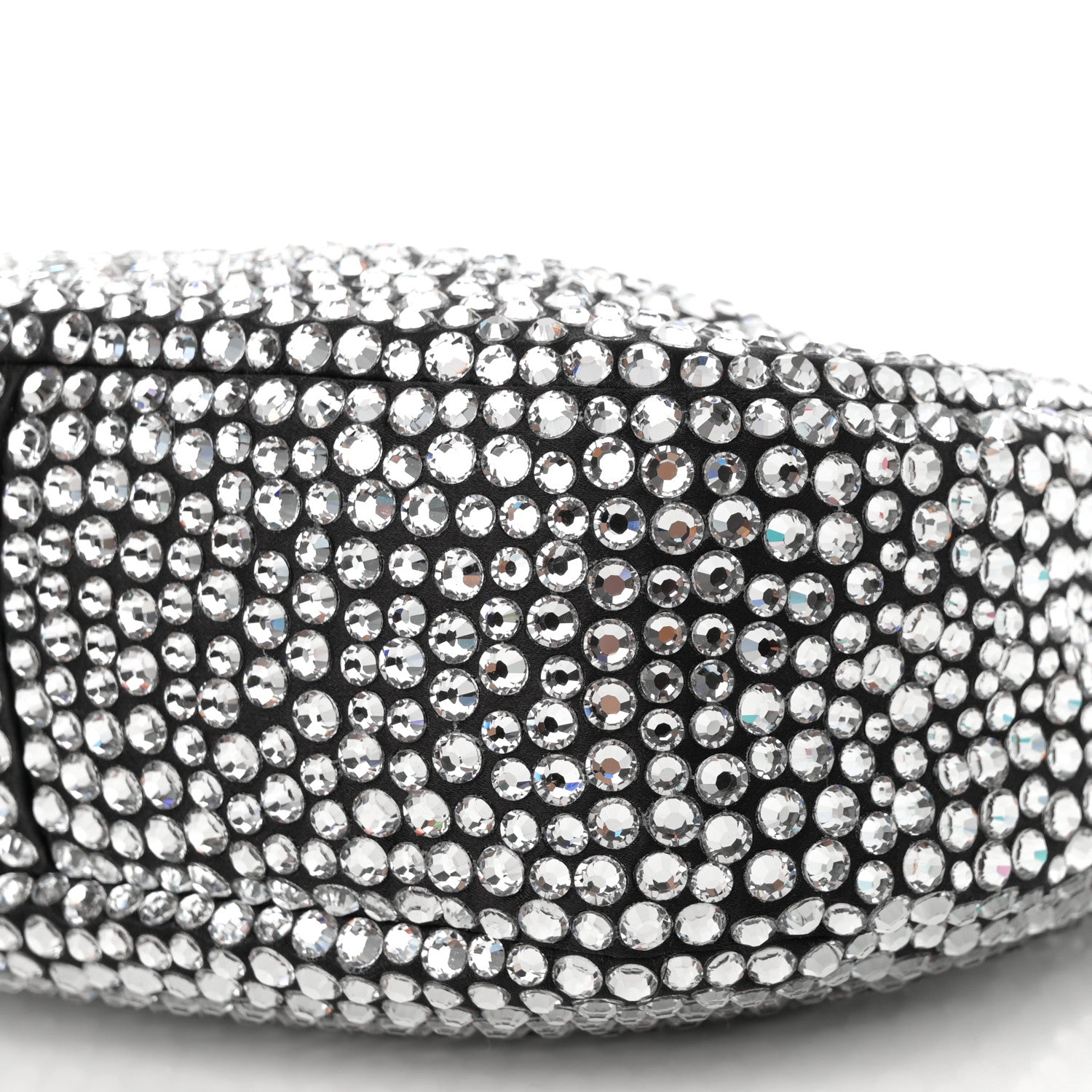 Miu Miu Crystal Silk Starlight Mini Wander Hobo Black 9 of 9