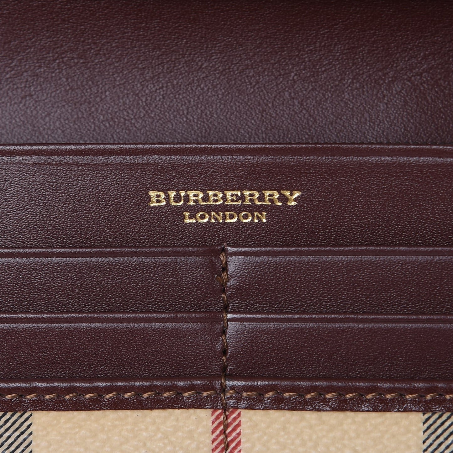 Haymarket Check Continental Wallet Brown