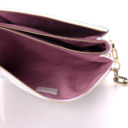 Louis Vuitton Lambskin Embossed Monogram LV Garden Coussin PM Cream 7 of 10