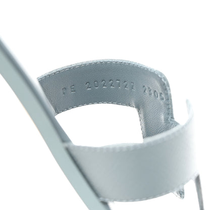 Hermes Epsom Oran Sandals 39.5 Gris Antarctique 7 of 9