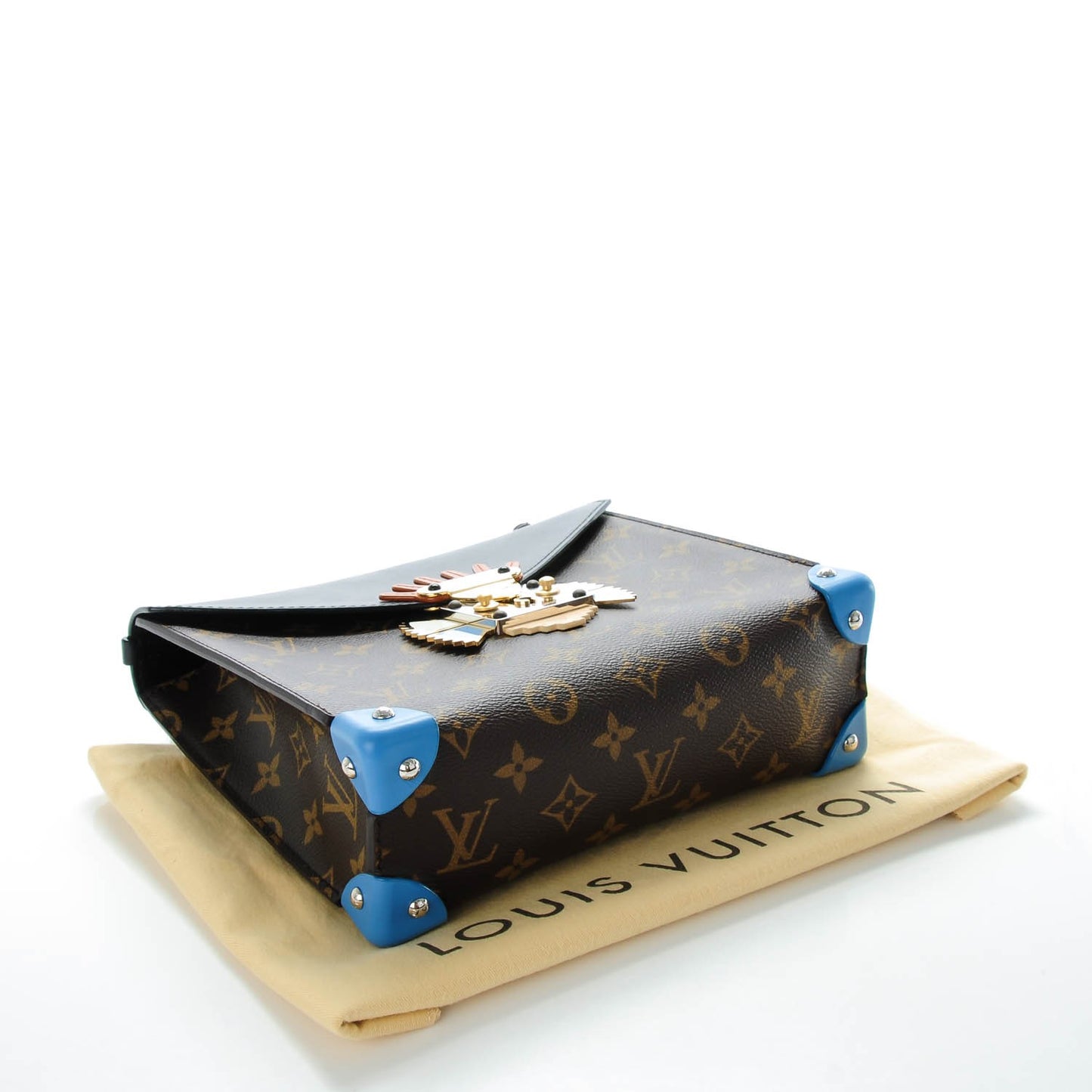 Monogram Tribal Chain Mask Pochette GM Black