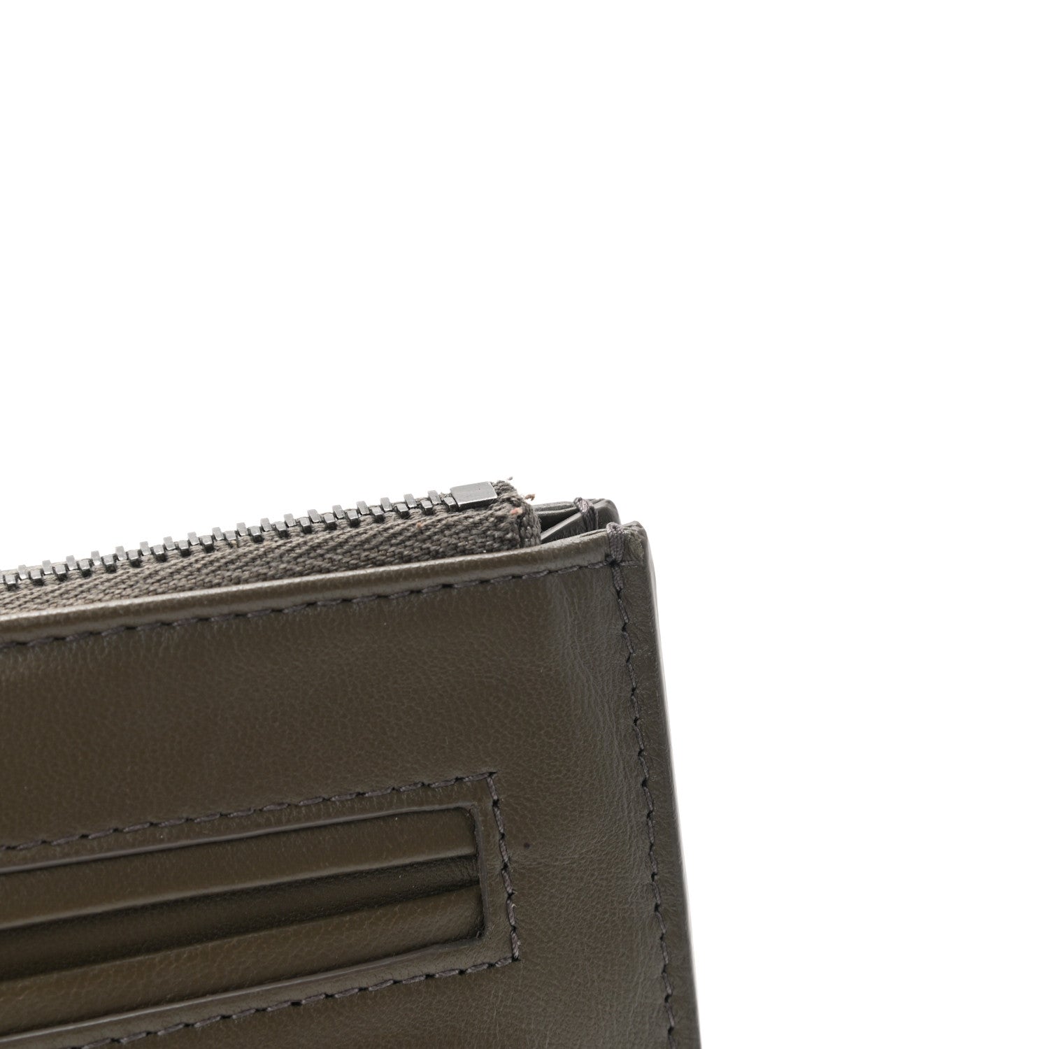 Bottega Veneta Nappa Intrecciato Wristlet Zip Wallet New Steel 7 of 7
