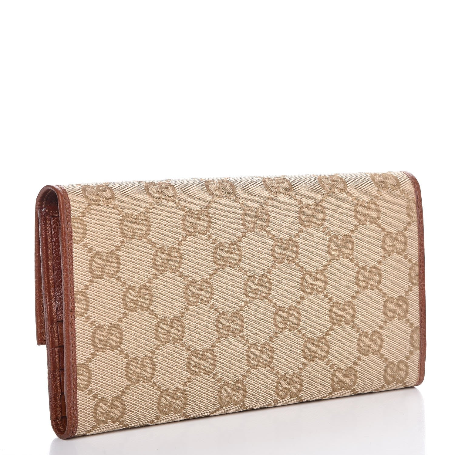 Gucci Monogram Continental Flap Wallet Brown 3 of 10