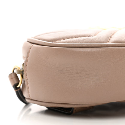 Gucci Calfskin Matelasse GG Marmont Belt Bag 85 34 Porcelain Rose 10 of 11