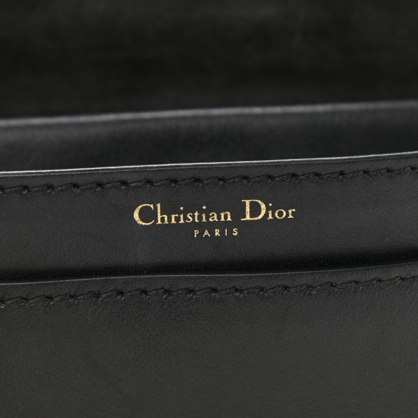 Calfskin J'Adior Chain Flap Bag Black