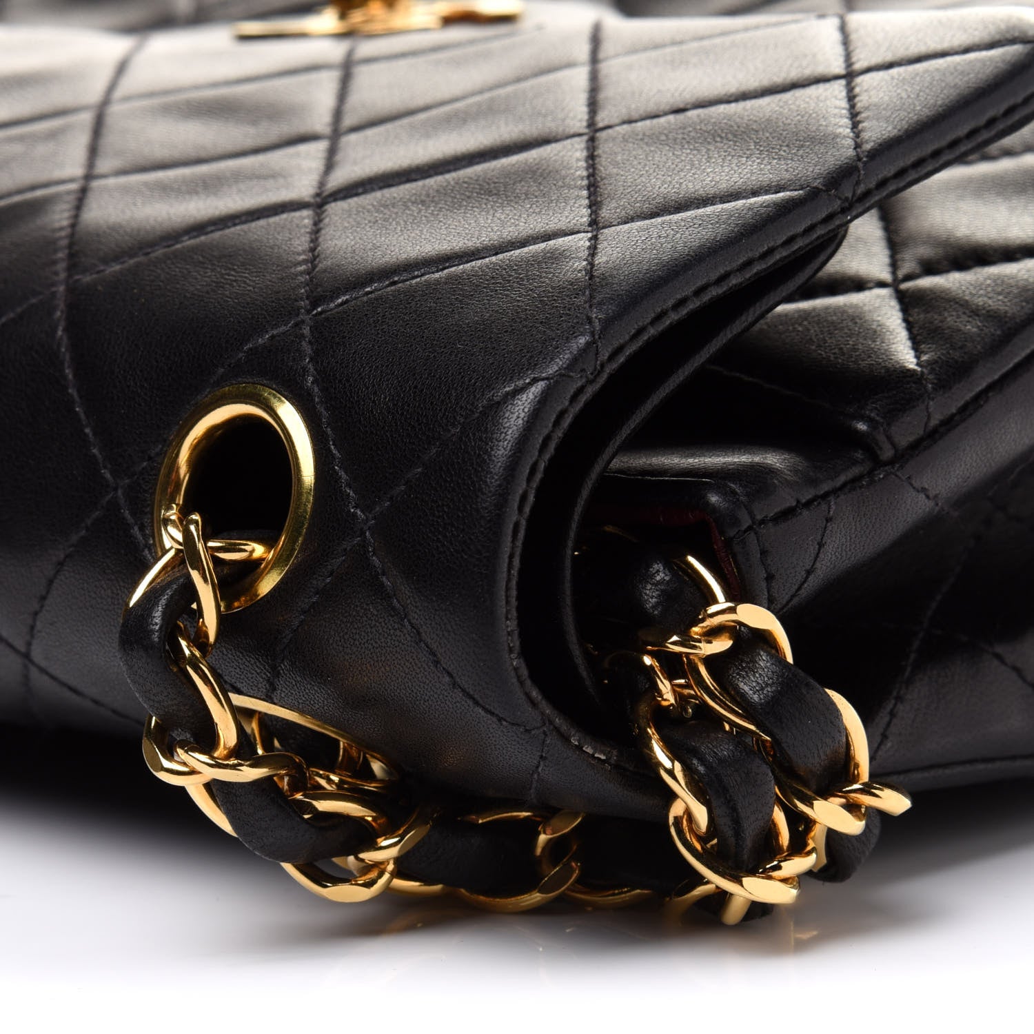 Chanel Lambskin Quilted Small Double Flap Black 15 of 15