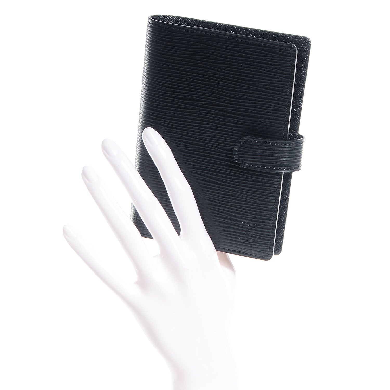 Louis Vuitton Epi Small Ring Agenda Cover Black 2 of 8