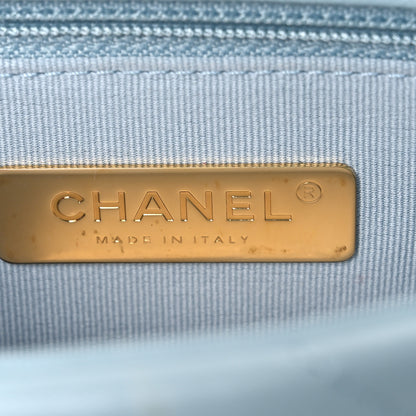 Chanel Lambskin Quilted Medium Chanel 19 Flap Light Blue 6 of 11