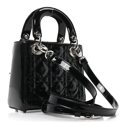 Christian Dior Patent Cannage Mini Lady Dior Black 2 of 10