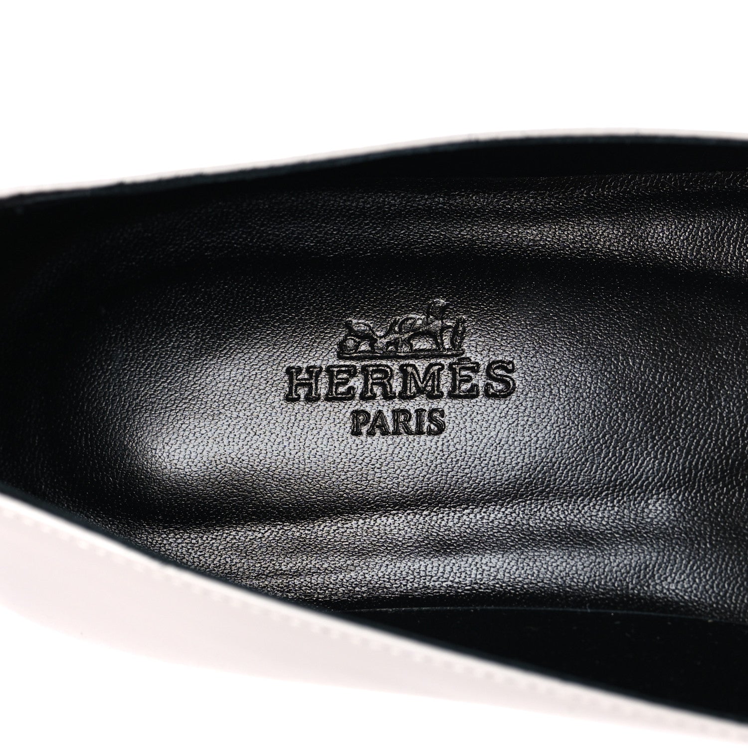 Hermes Calfskin Kelly Ballet Flat 37.5 Gris Clair 8 of 9