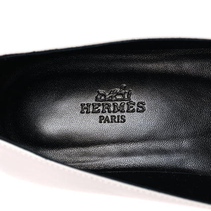 Hermes Calfskin Kelly Ballet Flat 37.5 Gris Clair 8 of 9