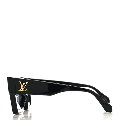 Louis Vuitton Acetate Swarovski Crystal Cyclone Sunglasses Z1578W Black 3 of 7