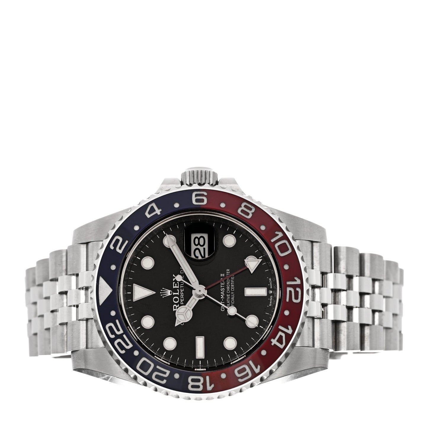 Stainless Steel 40mm Oyster Perpetual Date GMT Master Ⅱ Pepsi Watch 126710BLRO