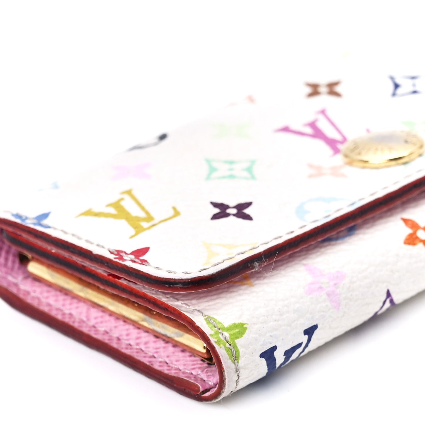 Monogram Multicolor Multicles 4 Key Holder White Litchi