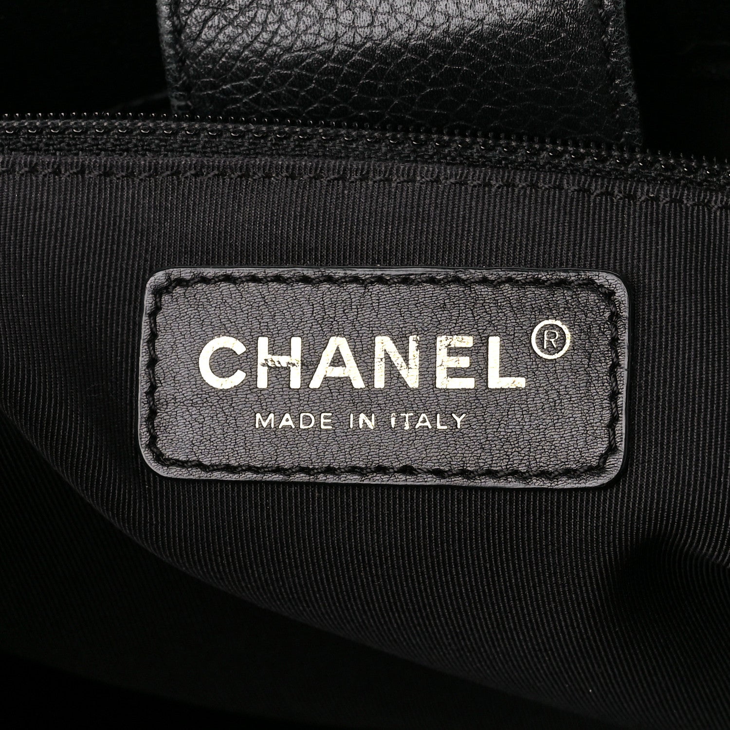 Chanel Calfskin Cerf Executive Shopper Tote Black 6 of 10