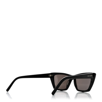 Saint Laurent Acetate Mica Cat Eye Sunglasses SL 276 Black 4 of 6