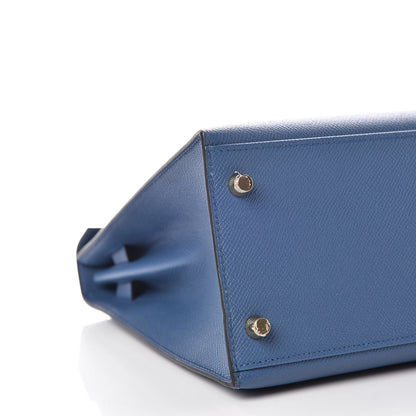 Hermes Epsom Kelly Sellier 28 Bleu Agate 7 of 40